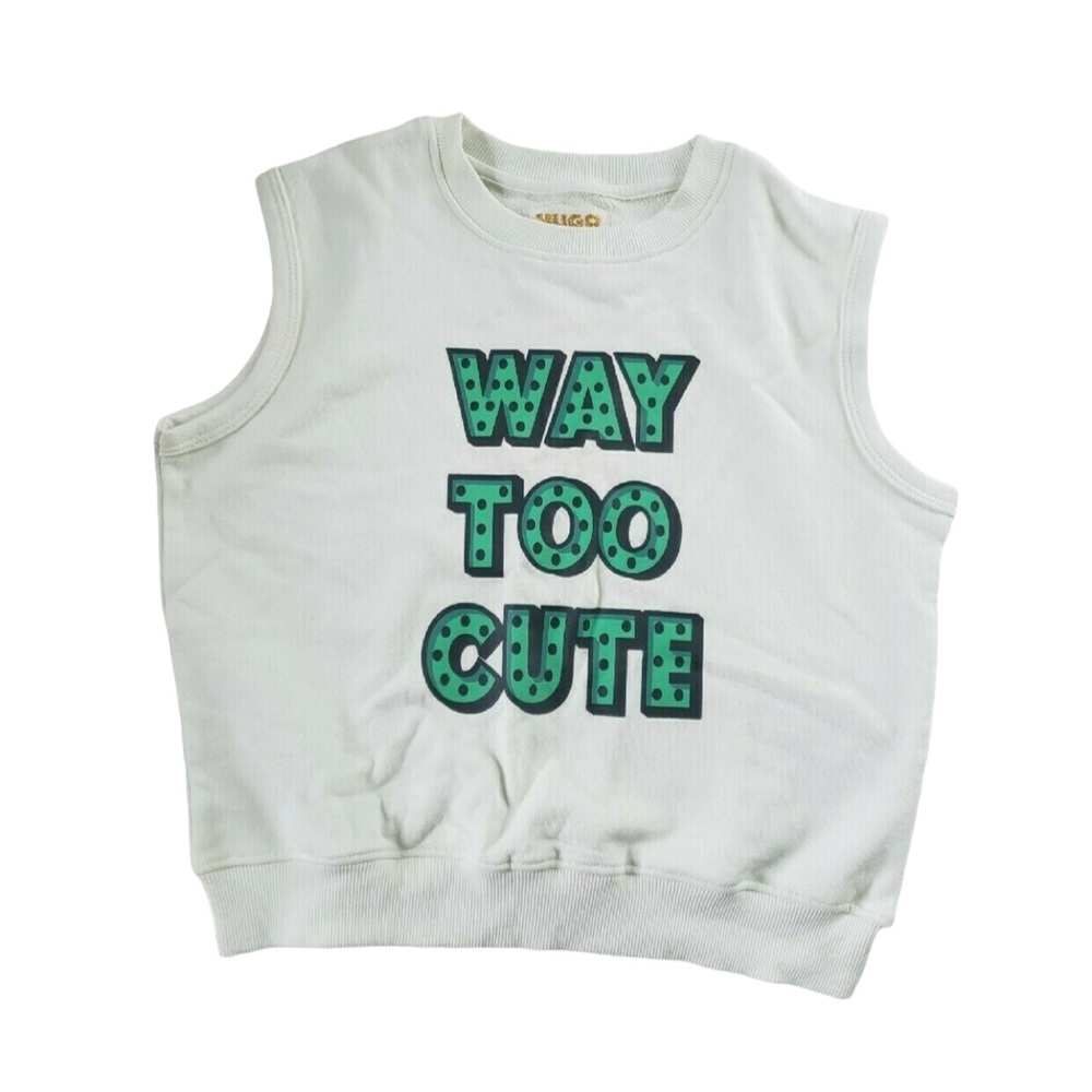 HUGO Loves  Tiki White Sweatshirt Top Way Too Cute